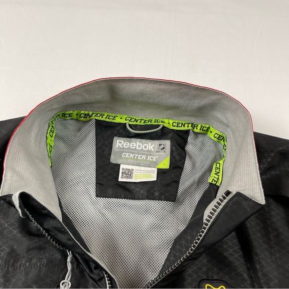 Reebok Chicago Blackhawks Hockey NHL Black Full Zip Kinetic Fit Jacket Size: XL - Picture 8 of 16